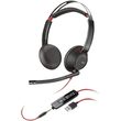 poly blackwire c5220 stereo usb a call center headset photo