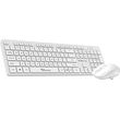 alcatroz silent wireless 24g keyboard mouse 1600dpi white x air3300 w photo