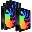 armaggeddon durable silent fan argb kit 6000 pro 4 pack black kit6000b photo