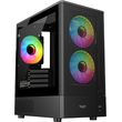 armaggeddon micro atx case with 3x chroma fans deepfreeze duplex 2 chroma black df duplex2 chrb photo