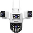 srihome 8mp quad lens ptz security camera sh066 photo