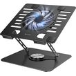lamtech metal laptop cooling stand 17� black lam980916 photo