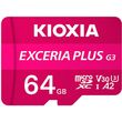 kioxia micro sd 4k 64gb exceria plus g3 uhs i u3 with adapter lmpl3m064gg2 photo