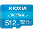 kioxia micro sd exceria gen3 512gb uhs i u3 v30 with adapter lmex3l512gg2 photo