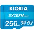 kioxia micro sd exceria gen3 256gb uhs i u3 v30 with adapter lmex3l256gg2 photo