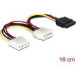 delock 15 pin sata 4 pin molex cable 016m polyxromo 60103 photo