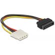 delock 15 pin sata 4 pin molex cable 02m polyxromo 60136 photo