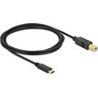 delock usb 20 cable usb c male usb b mayro 2m 83330 photo