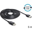 delock easy usb 20 cable usb a male usb a female 5m 83373 photo