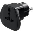 goobay 94028 travel adapter word to europe black photo