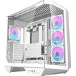 darkflash dy470 computer case white 4 fans gpu holder photo
