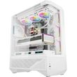 darkflash computer case dy460 white with 4 argb fans photo