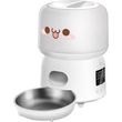 automatic cat feeder button version rojeco 3l white photo