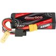 gens ace g tech 2200mah 74v 2s1p 60c grp 76 hardcase lipo battery pack with xt60 plug photo
