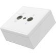 hama 205229 coaxial cable socket white photo