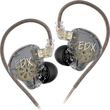 kz edx lite transparent grey no mic iem 35 in ear monitor earphones super linear hifi bass photo