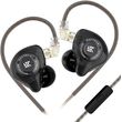 kz edx pro black mic iem 35 in ear monitor earphones 1dd dynamic hifi bass noise cancelling photo