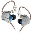 kz zsn pro blue no mic iem 35 in ear monitor earphones dynamic hybrid dual driver 1ba 1dd photo