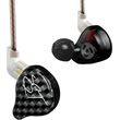 kz zst black no mic iem 35 in ear monitor earphones dynamic hybrid dual driver 1ba 1dd photo