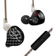 kz zst black with mic iem 35 in ear monitor earphones dynamic hybrid dual driver 1ba 1dd photo