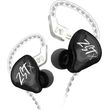 kz zst x black no mic iem 35 in ear monitor earphones dynamic hybrid dual driver 1ba 1dd photo