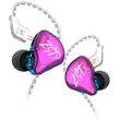 kz zst x purple no mic iem 35 in ear monitor earphones dynamic hybrid dual driver 1ba 1dd photo