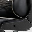 gembird gaming pvc leather chair with pillows black grey gc 03 bg photo