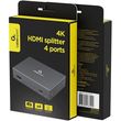 cablexpert 4h hdmi splitter 4 ports black dsp hdmi4k 4p 01 photo