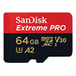 sandisk sdsqxcu 064g gn6ma extreme pro 64gb micro sdxc uhs i u3 v30 a2 with adapter photo