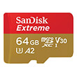 sandisk sdsqxah 064g gn6ma extreme 64gb micro sdxc uhs i v30 u3 a2 class 10 sd adapter photo