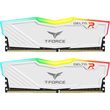 ram teamgroup t force delta rgb 16gb 2x8gb ddr4 3200mhz cl18 dual kit white tf4d416g3200hc16fdc01 photo