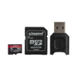 kingston mlpmr2 128gb canvas react plus 128gb micro sdxc class 10 uhs ii u3 v90 a1 usb reader photo