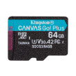 kingston sdcg3 64gbsp canvas go plus 64gb micro sdxc class 10 uhs i u3 v30 a2 photo