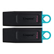 kingston dtx 64gb 2p datatraveler exodia 64gb usb 32 flash drive 2 pack photo