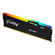 ram kingston kf556c36bbea 16 fury beast rgb 16gb ddr5 5600mhz amd expo certified photo