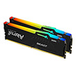 ram kingston kf552c36bbeak2 32 fury beast rgb 32gb 2x16gb ddr5 5200mhz amd expo certified dual ki photo