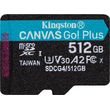 kingston sdcg4 512gbsp canvas go plus gen4 512gb micro sdxc 200mb s read a2 u3 v30 photo