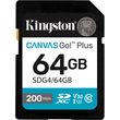 kingston sdg4 64gb canvas go plus gen4 64gb sdxc u30 v30 a2 photo