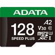 adata ud128gui3v30a2sp ra1 speed plus 128gb micro sdxc uhs i 180mb s u3 c10 with adapter photo