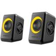 sonicgear quatro 2 usb powered quad bass 20 speakers black sunny orange photo