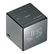 sony xdr c1dbp alarm clock with fm am radio silver black photo