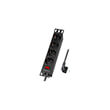 logilink pdu4b01 4x german sockets with switch photo
