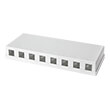 logilink nk4035 surface mount box for keystone 8 port photo