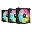 corsair co 9050113 ww fan ml120 elite airguide rgb triple pack with lighting node core photo