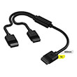 corsair cl 9011124 ww icue link y cable 1x600mm straight angled slim black photo