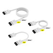 corsair cl 9011126 ww icue link cable kit 1x600mm 2x200mm 2x100mm straight straight white photo