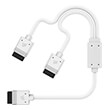 corsair cl 9011132 ww icue link y cable 1x600mm straight angled slim white photo