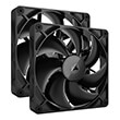 corsair co 9051012 ww rx140 icue link fan starter kit 2 x 140mm black with icue link system hub photo