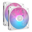 corsair co 9051024 ww rx140 icue link rgb fan starter kit 2 x 140mm white with icue link system hub photo