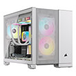 case corsair 2500d airflow dual chamber tempered glass midi tower white photo